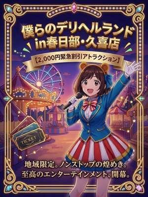 ぼくらのデリヘルランドin久喜在籍　限定２０００円引き！の写真